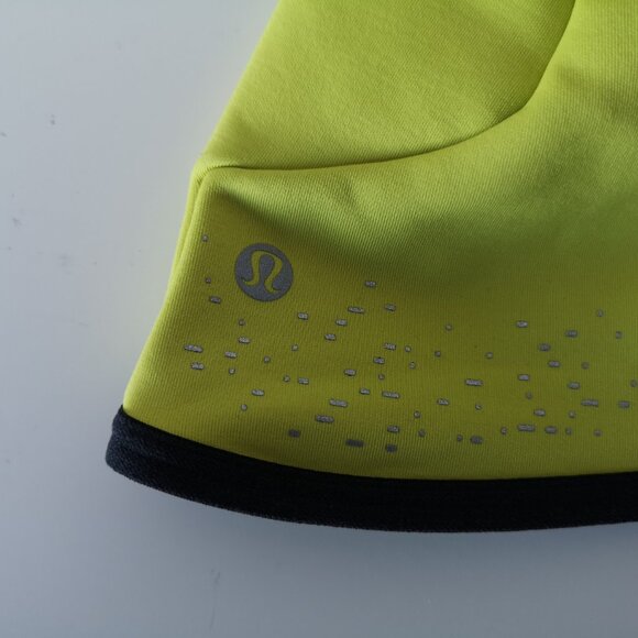 NWT LULULEMON YLSR Yellow Tech Fleece Cold Terrain Run Beanie Hat Men's OS - Picture 5 of 7